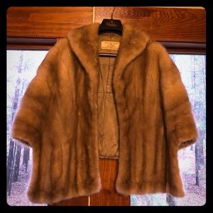 Vintage Genuine mink fur stole wrap